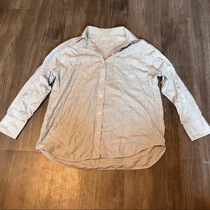 Everlane Grey Button Down Sz 8